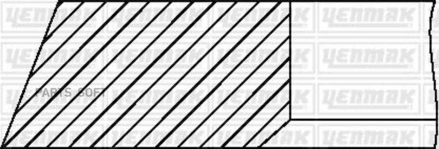 

Кольца поршневые 1 цилиндр, CITROEN / FIAT / IVECO / PEUGEOT, =82,8, 2x2x3, 0.6