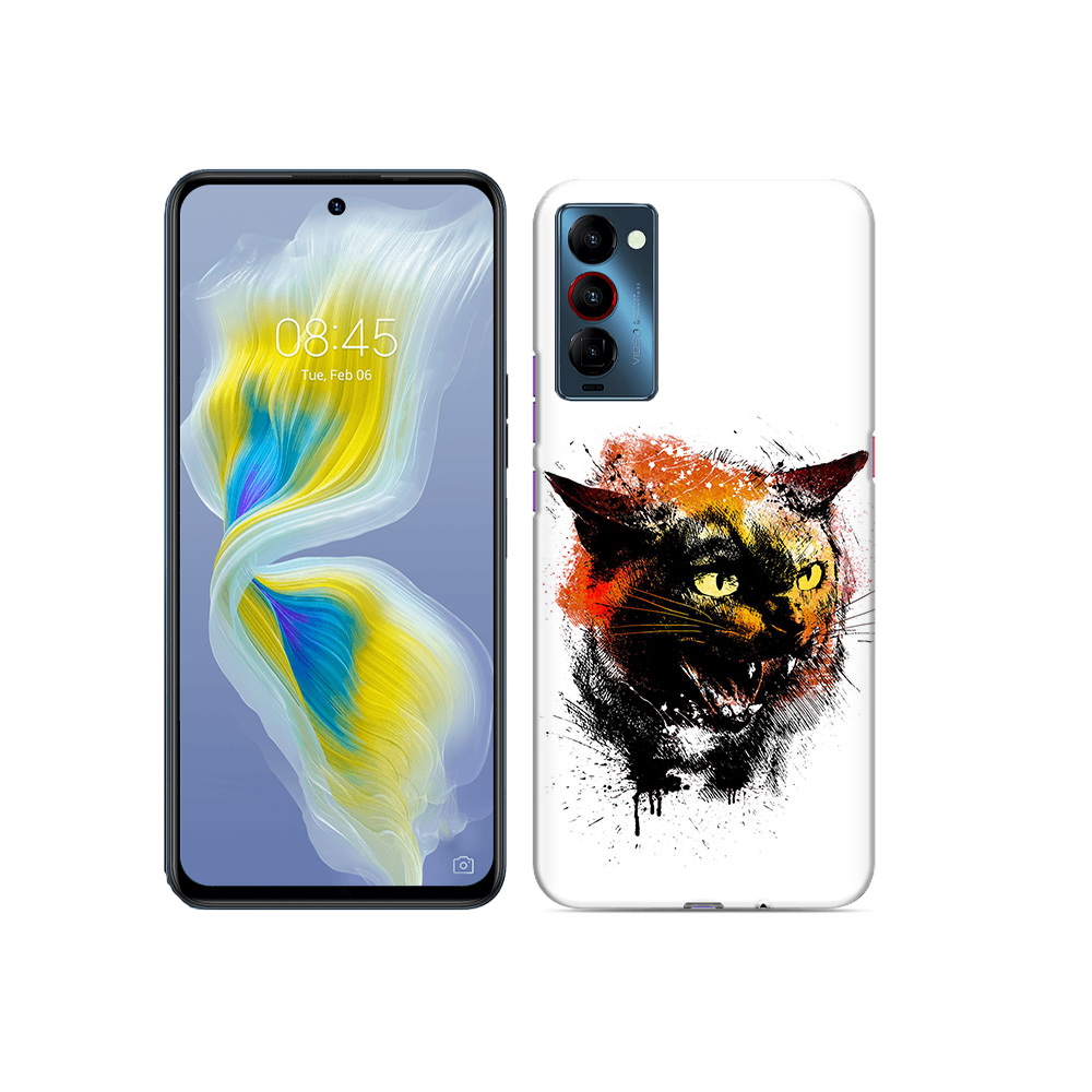 

Чехол MyPads Tocco для Tecno Camon 18 сиамский кот, Прозрачный, Tocco