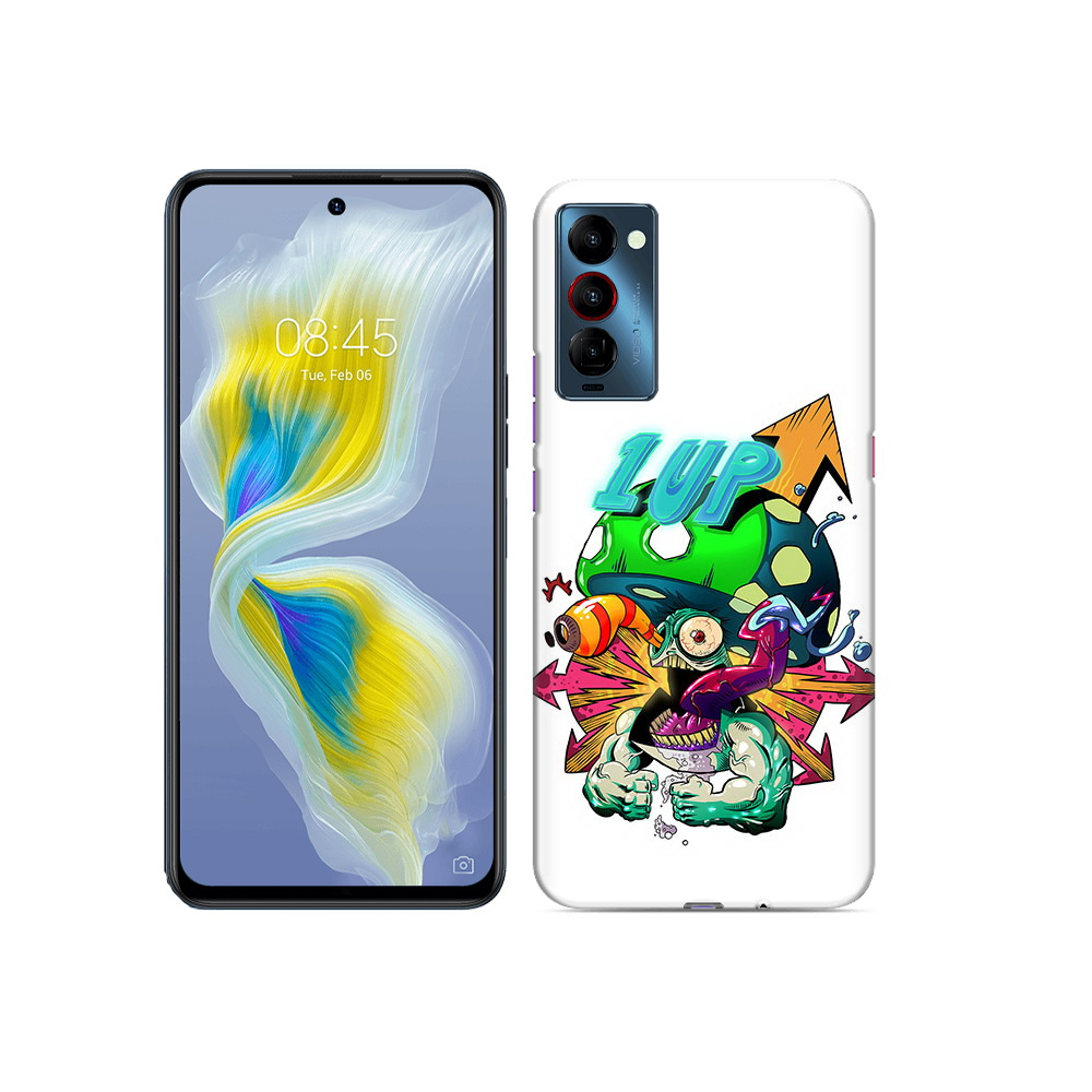

Чехол MyPads Tocco для Tecno Camon 18 сильный гриб абстракция, Прозрачный, Tocco