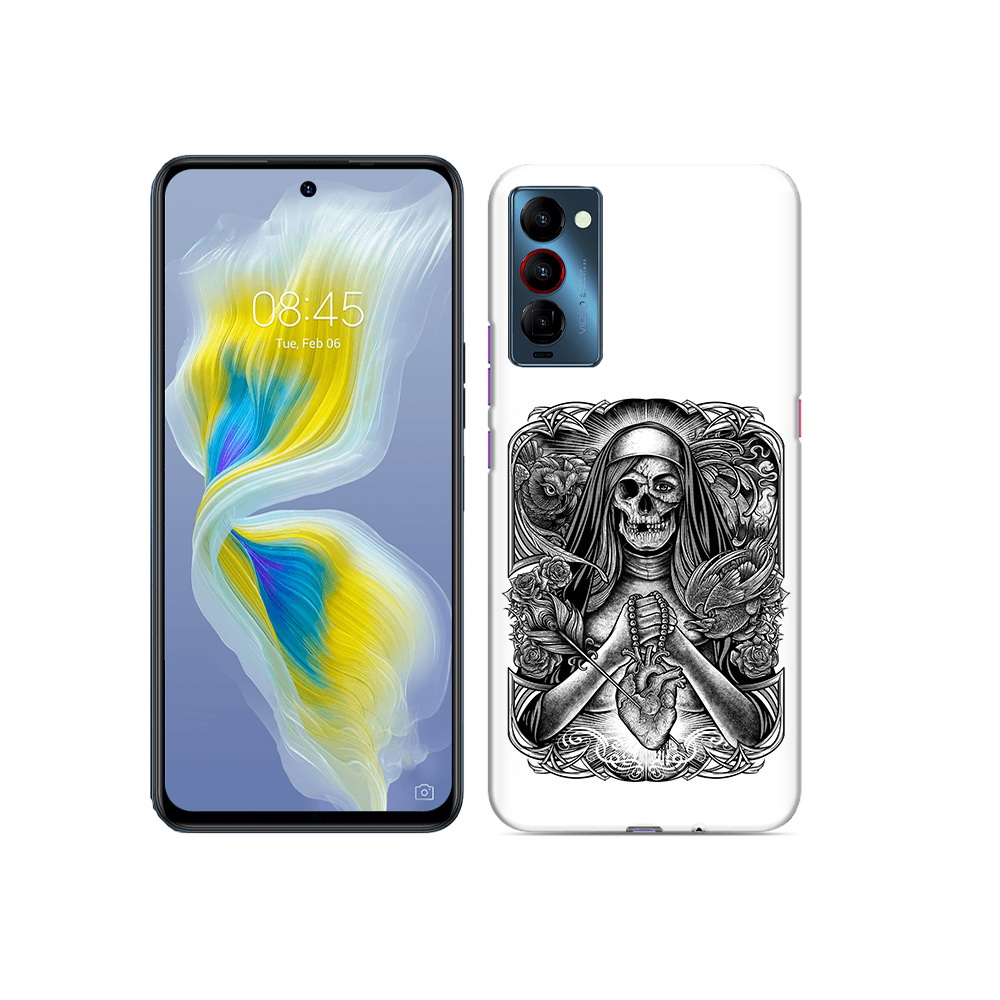 

Чехол MyPads Tocco для Tecno Camon 18 скелет с сердцем, Прозрачный, Tocco