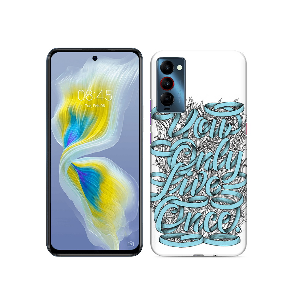 

Чехол MyPads Tocco для Tecno Camon 18 слова из ленты абстракция, Прозрачный, Tocco
