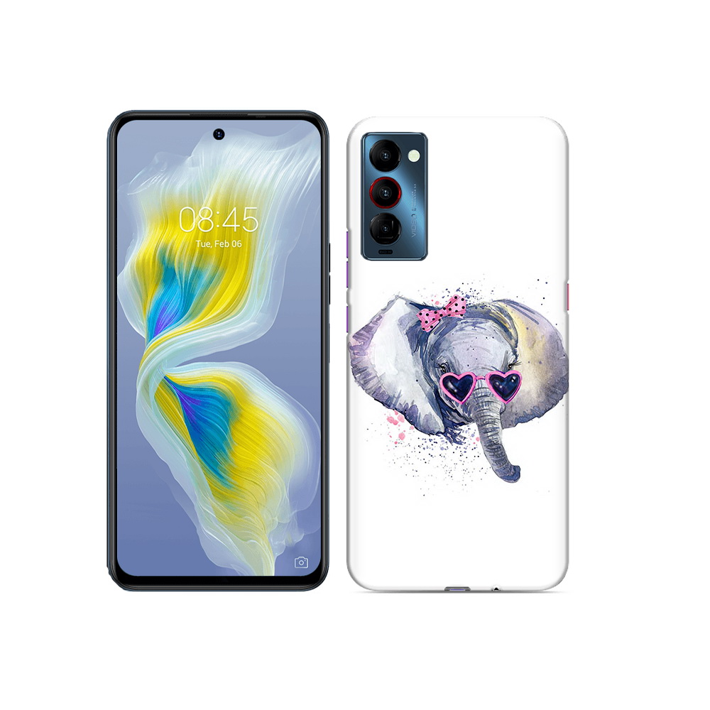 

Чехол MyPads Tocco для Tecno Camon 18 слоник в очках, Прозрачный, Tocco
