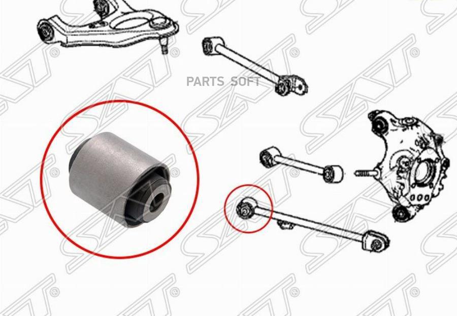 

SAT ST-52370-TL0-E00B сайлентблок задней продольной тяги HONDA ACCORD 08-12/CROSSTOUR 10-/