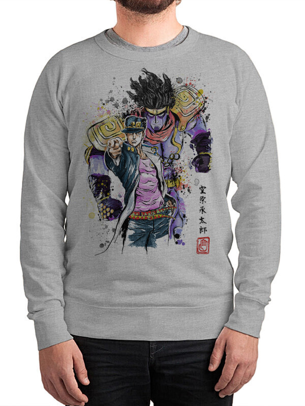 

Свитшот мужской Dream Shirts Невероятные приключения ДжоДжо серый 48 RU, Невероятные приключения ДжоДжо