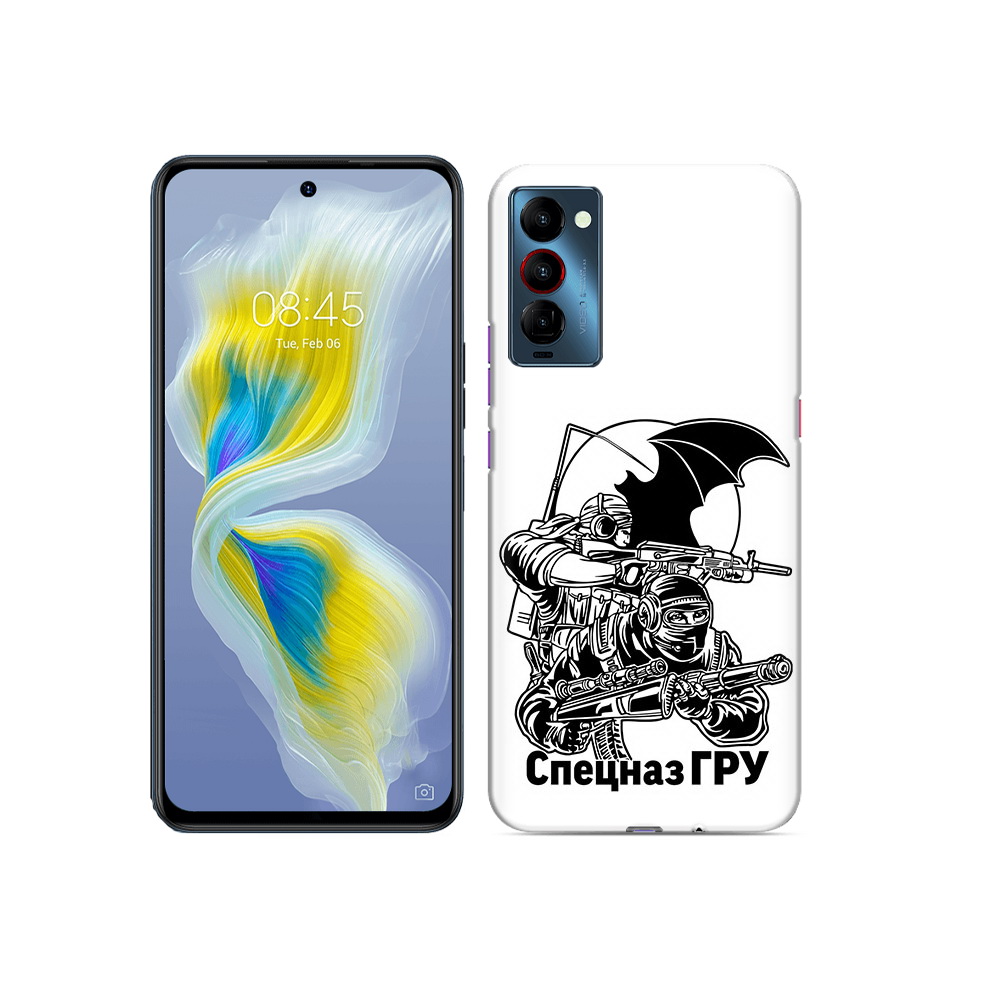 

Чехол MyPads Tocco для Tecno Camon 18 спецназ гру, Прозрачный, Tocco