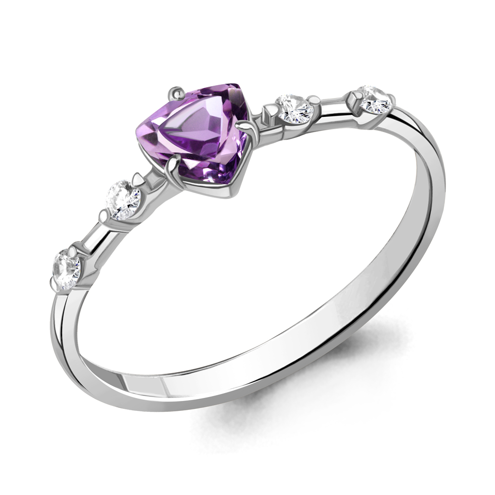 

Кольцо из серебра р.  AQUAMARINE 6779004А_925_р, 6779004А_925_р