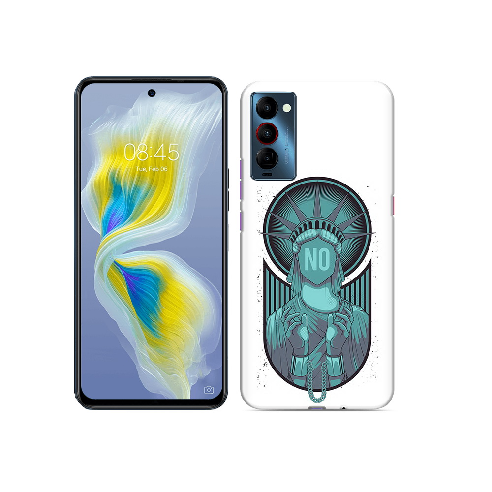 

Чехол MyPads Tocco для Tecno Camon 18 статуя свободы зеленый, Прозрачный, Tocco