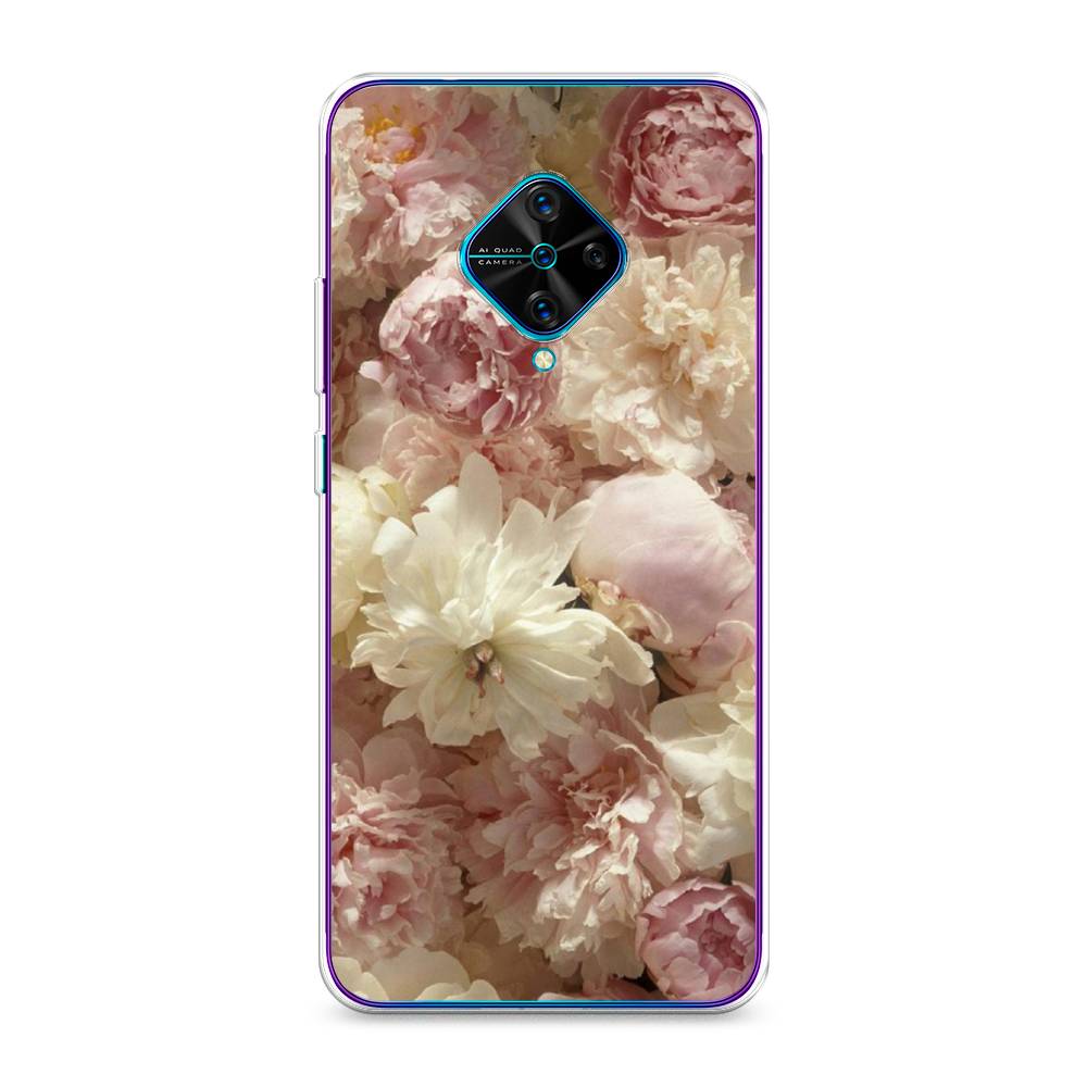 

Чехол Awog на Vivo Y9s "Пионы светлые", Разноцветный, 262450-8