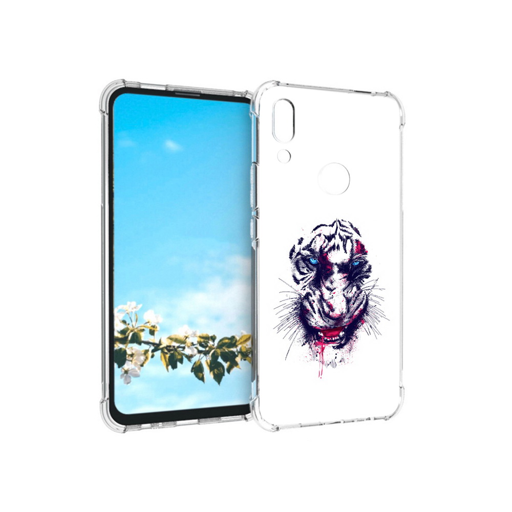 

Чехол MyPads Tocco для Huawei P Smart Z безумный тигр, Прозрачный, Tocco