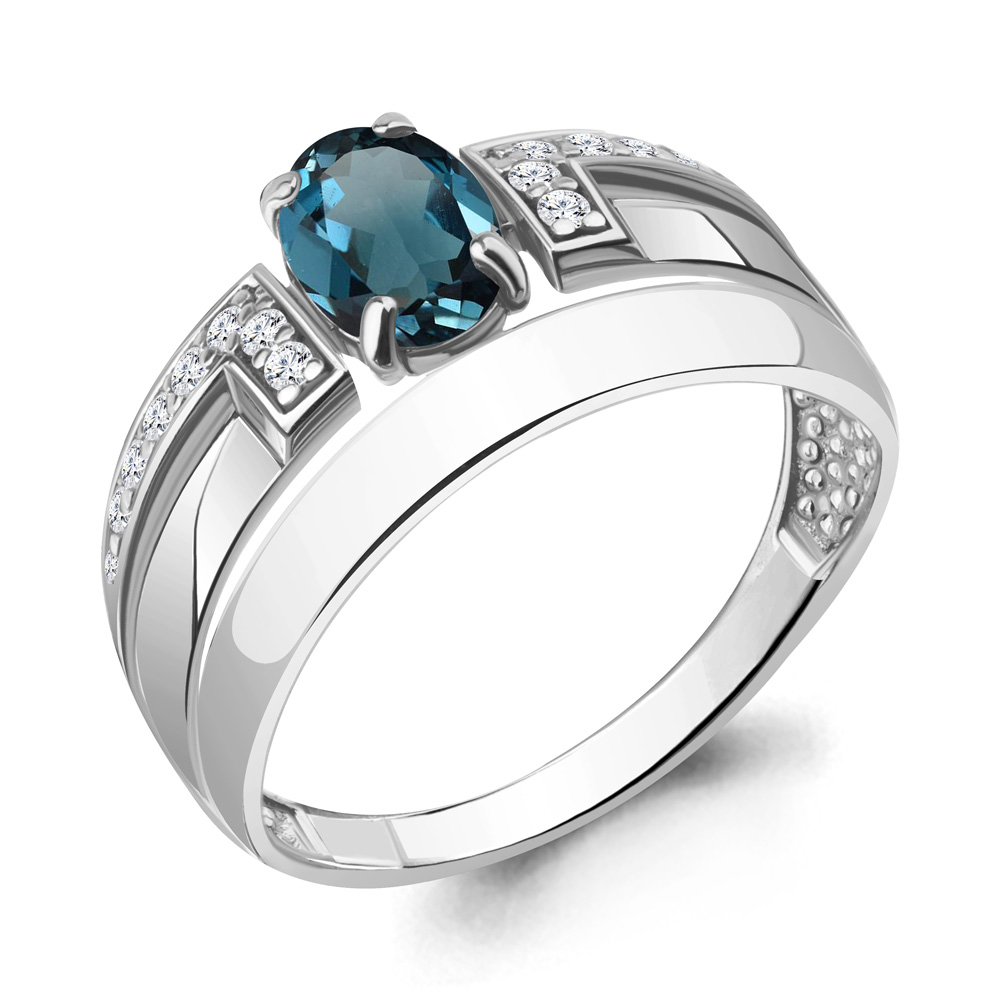 

Кольцо из серебра р. 18,5 AQUAMARINE 6977708А_925_р, 6977708А_925_р