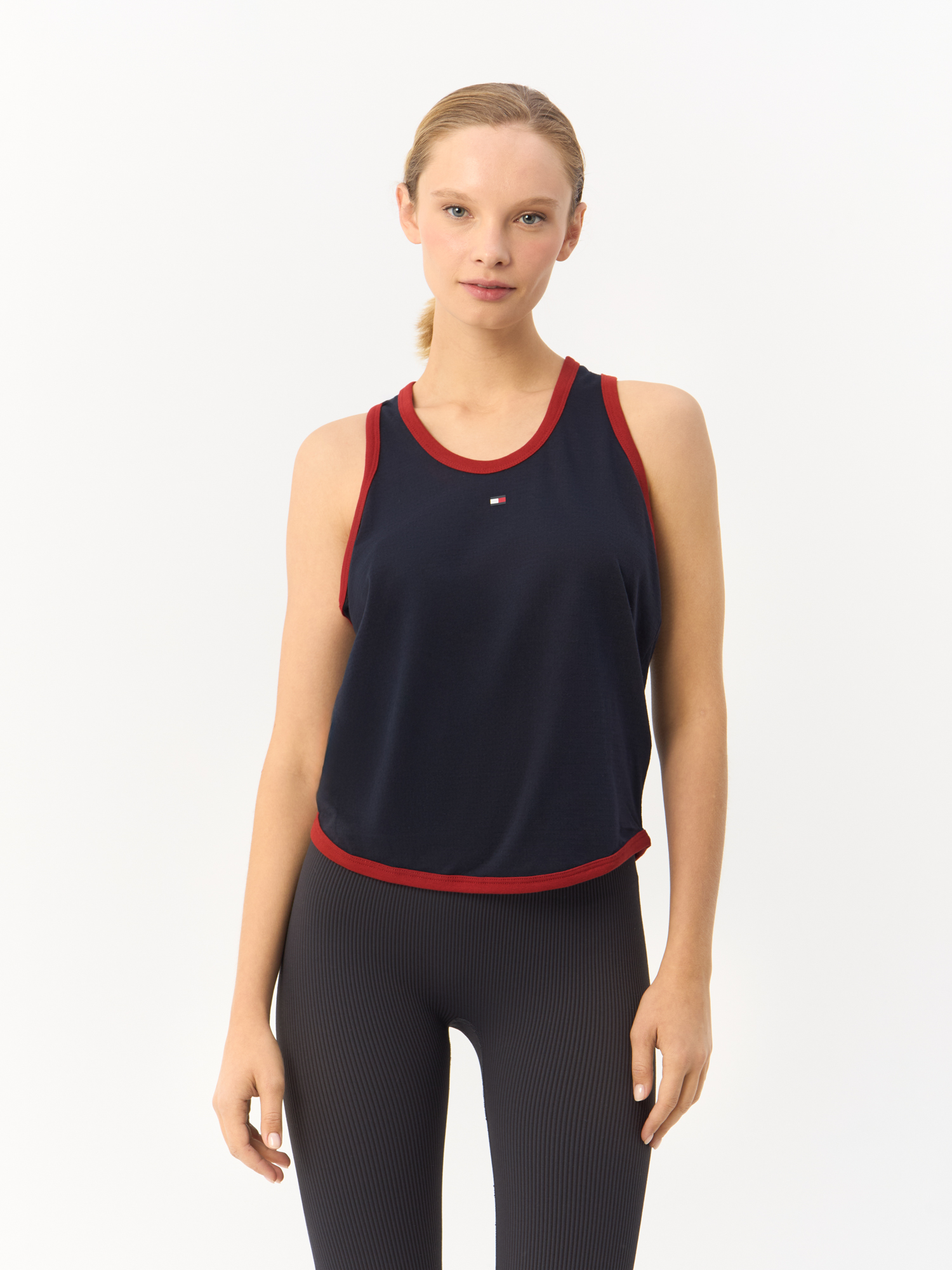 Майка женская Tommy Hilfiger Sport TH Cool Relaxed Tank Top WW0WW42068 синяя L