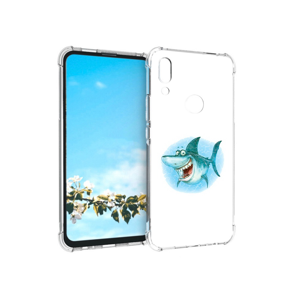 

Чехол MyPads Tocco для Huawei P Smart Z веселая акула, Прозрачный, Tocco