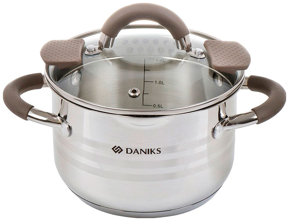 

Кастрюля Daniks Нара GS-01413HY-16CA-2 нерж крышка стекло серебр 2.1 л индукц, Серебристый, Нара GS-01413HY-16CA-2 нерж крышка стекло серебр 2.1 л индукц