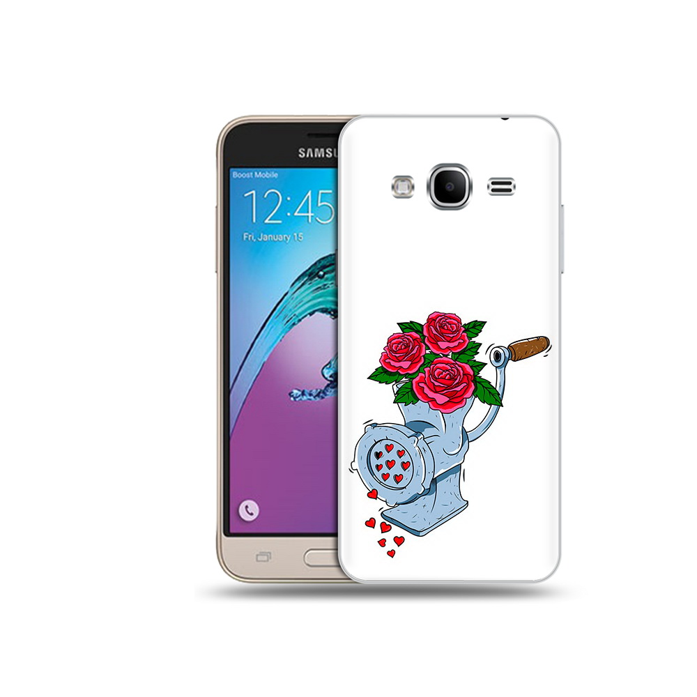 

Чехол MyPads Tocco для Samsung Galaxy J3 (2016) Цветочные сердца (PT29089.580.199), Прозрачный, Tocco