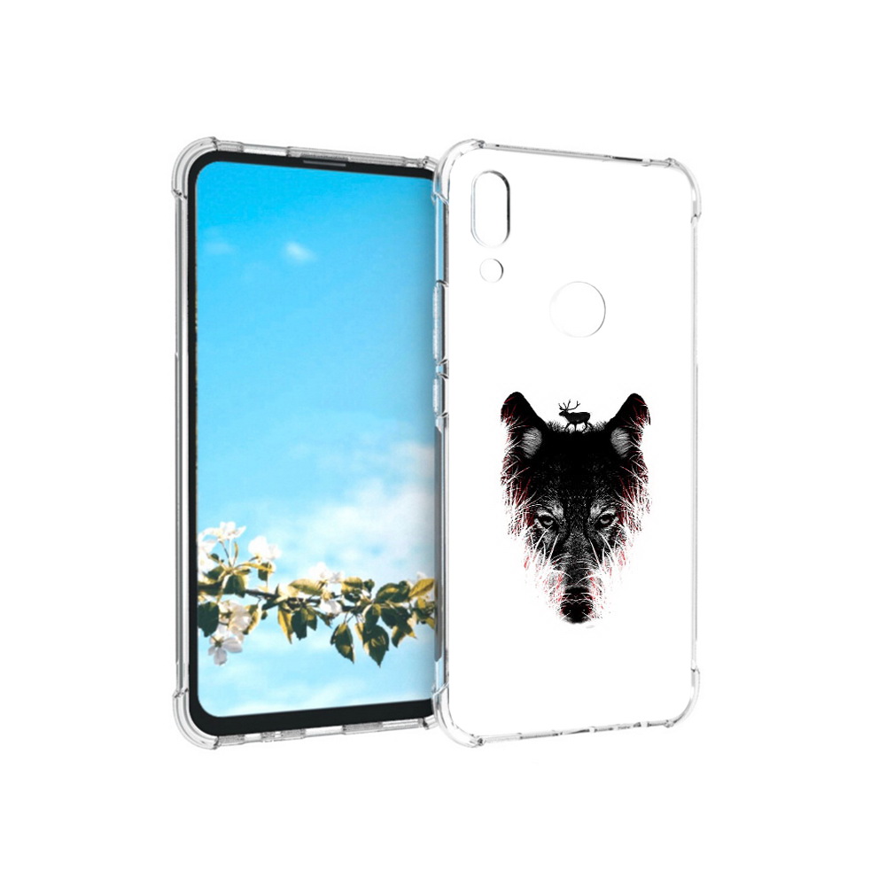 

Чехол MyPads Tocco для Huawei P Smart Z волк в траве, Прозрачный, Tocco