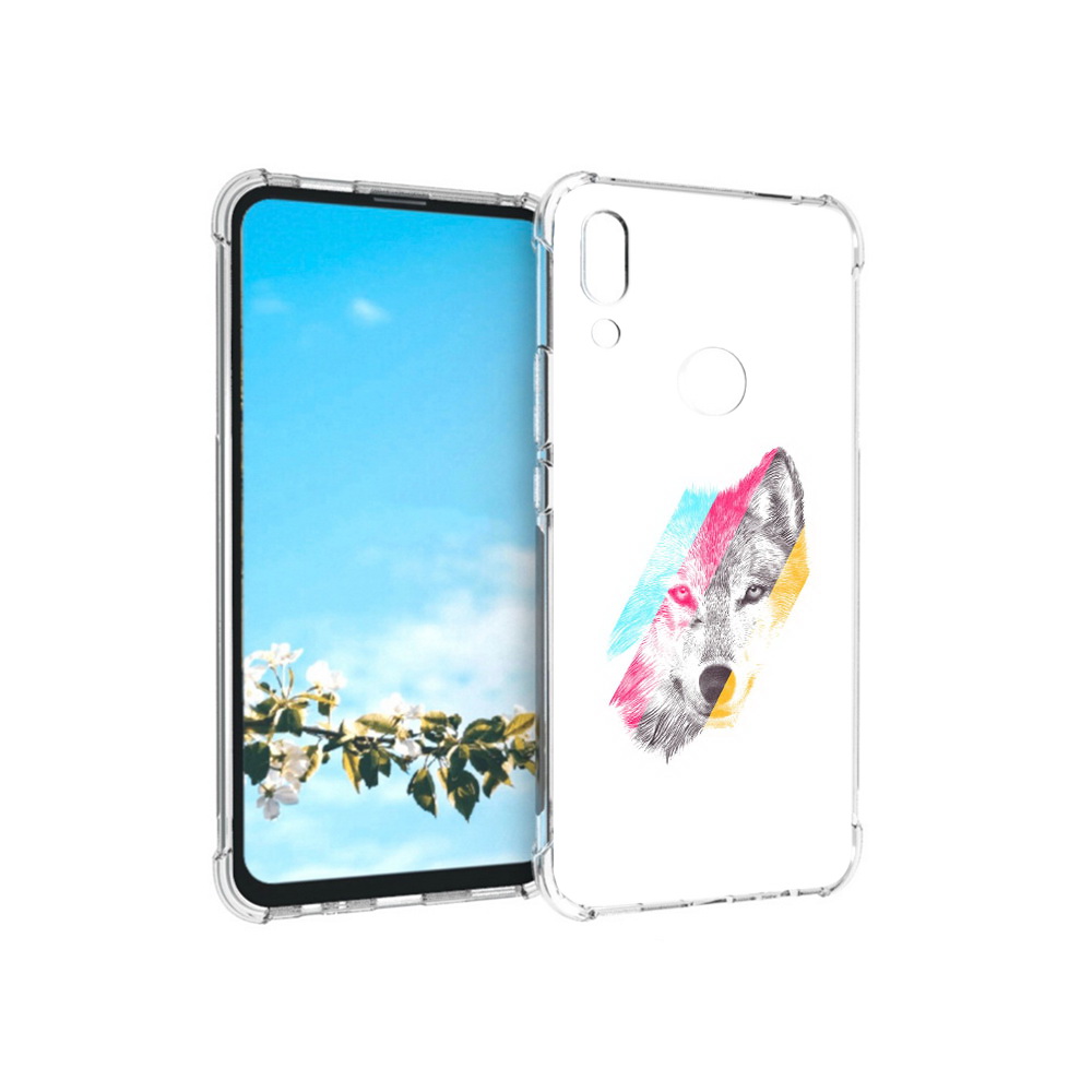

Чехол MyPads Tocco для Huawei P Smart Z волк градиент, Прозрачный, Tocco
