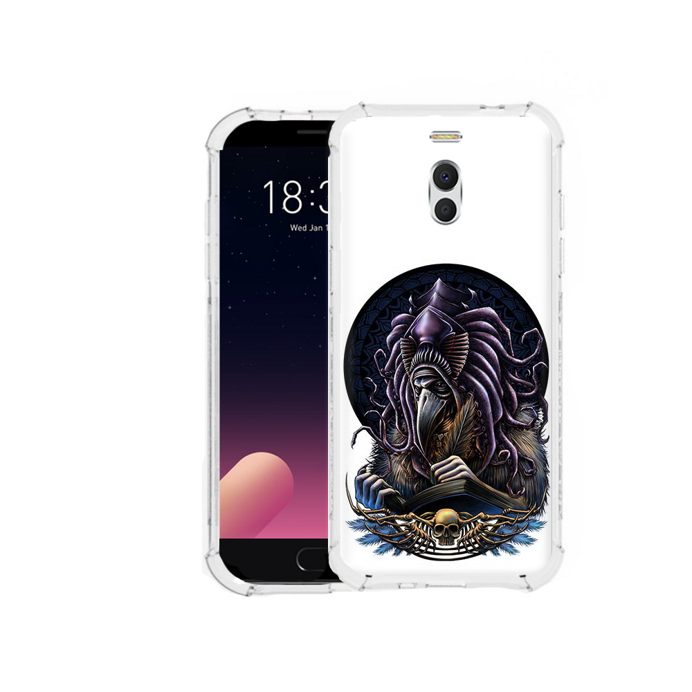 

Чехол MyPads Tocco для Meizu M6 Note умный ворон, Прозрачный, Tocco