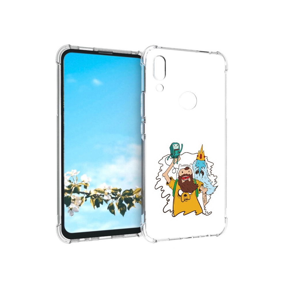 

Чехол MyPads Tocco для Huawei P Smart Z время приключений старый Финн, Прозрачный, Tocco