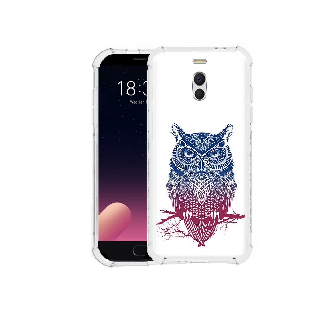 

Чехол MyPads Tocco для Meizu M6 Note хиппи сова, Прозрачный, Tocco