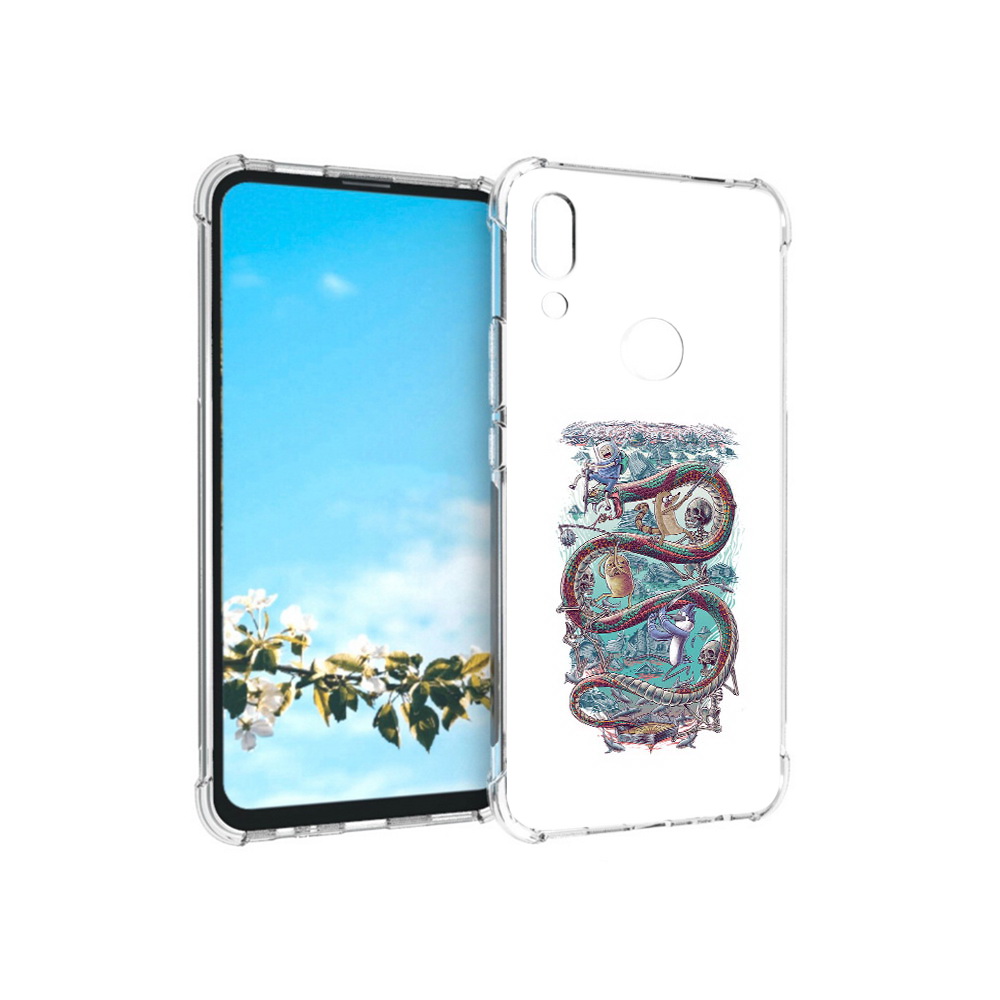 

Чехол MyPads Tocco для Huawei P Smart Z время приключений страшилка, Прозрачный, Tocco
