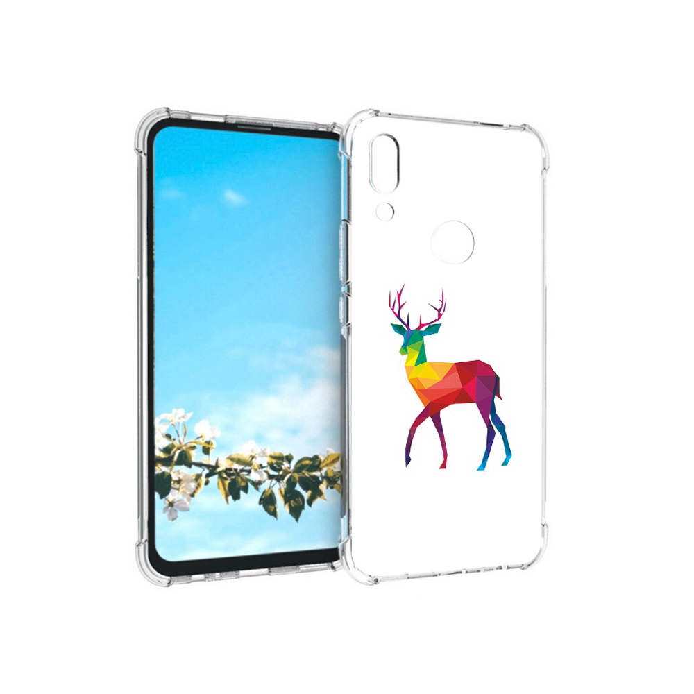

Чехол MyPads Tocco для Huawei P Smart Z геометрический олень, Прозрачный, Tocco