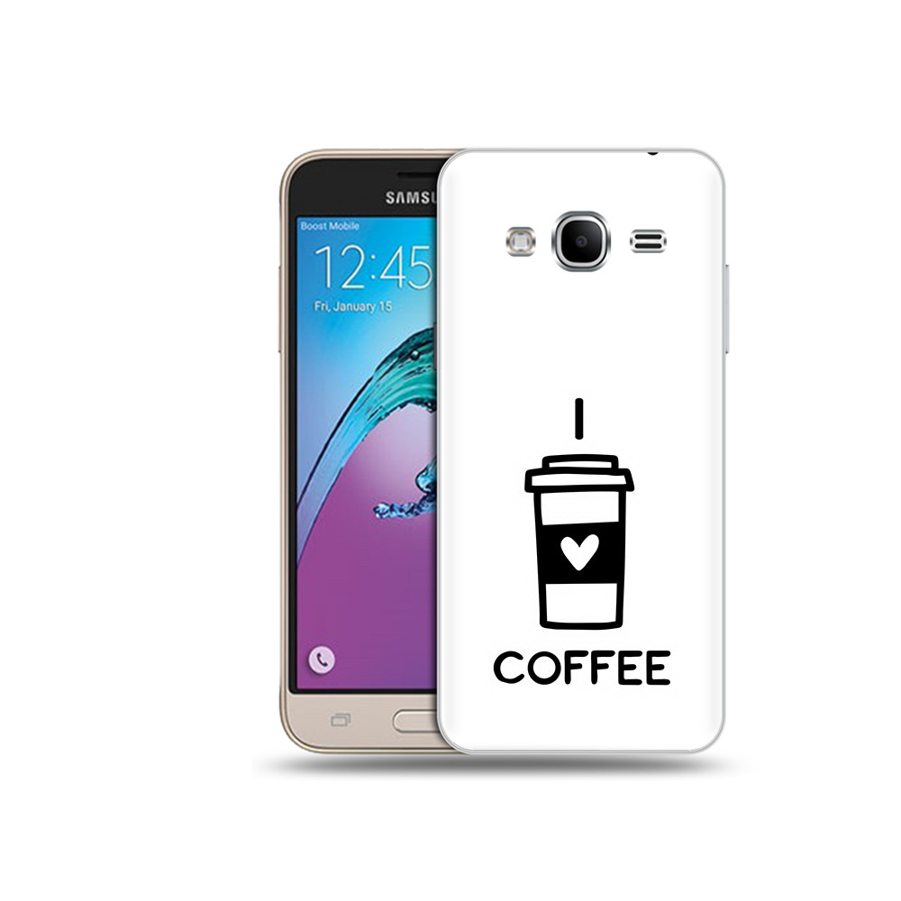 

Чехол MyPads Tocco для Samsung Galaxy J3 (2016) Я люблю кофе (PT29089.580.206), Прозрачный, Tocco