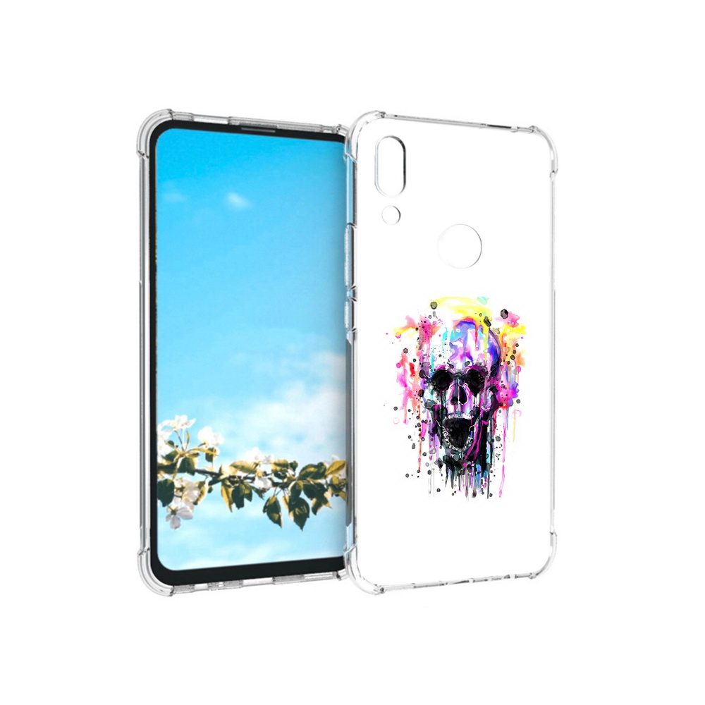 

Чехол MyPads Tocco для Huawei P Smart Z граффити череп, Прозрачный, Tocco