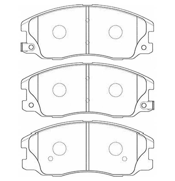 VALEO PHC 'BP1012 Колодки зад.HYUNDAI ELANTRA (XD) (-2006) (COUPE GK)(2006-2009) 1шт