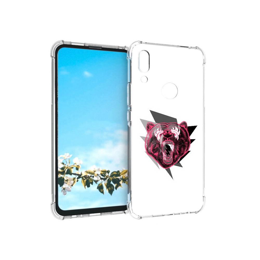 

Чехол MyPads Tocco для Huawei P Smart Z грозовой медведь, Прозрачный, Tocco