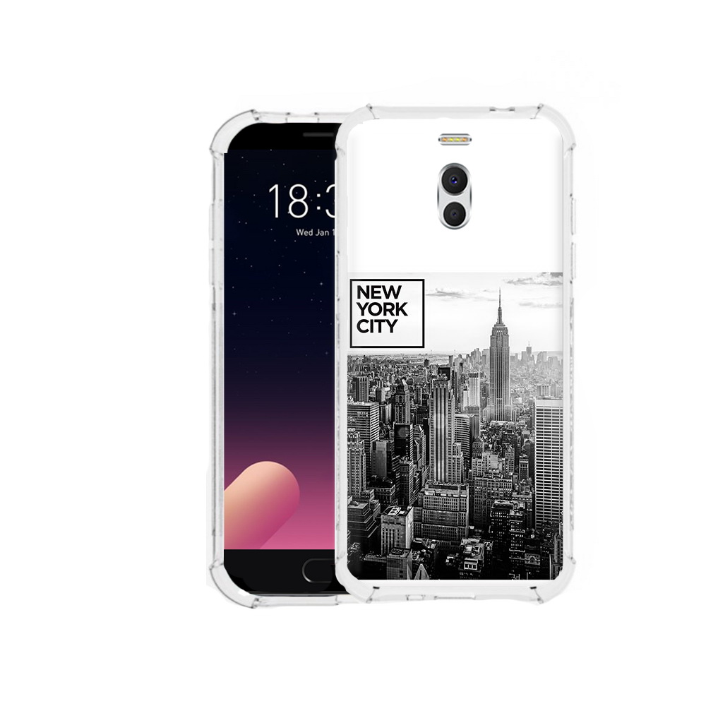 

Чехол MyPads Tocco для Meizu M6 Note черно белый ньюерк, Прозрачный, Tocco