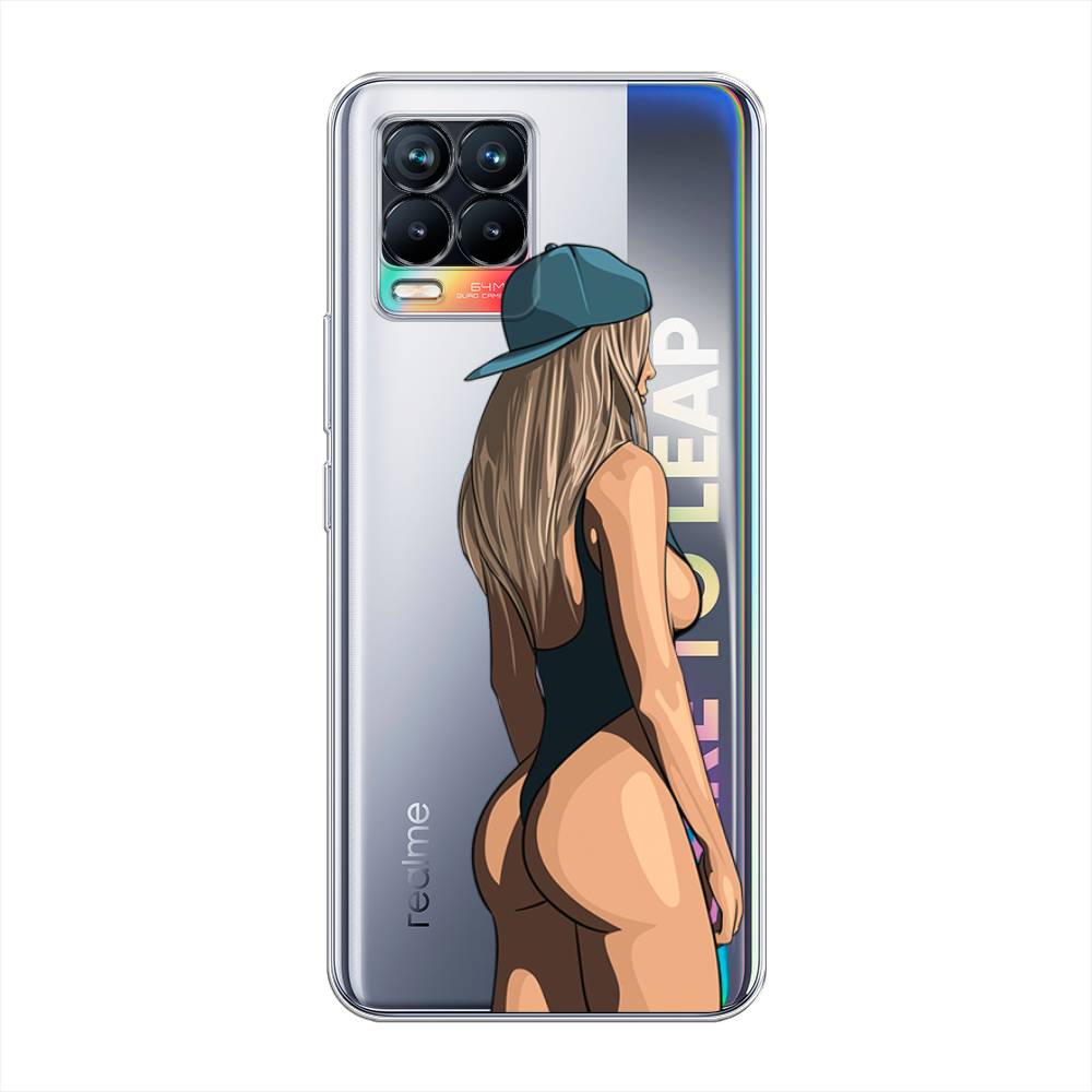 

Чехол для Realme 8/8 Pro "Девушка в черном купальнике", Зеленый;бежевый;черный, 255450-6