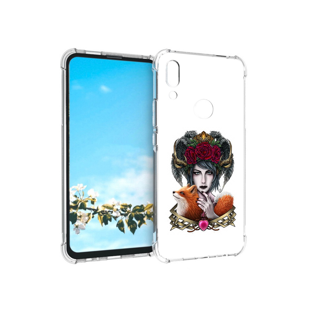 

Чехол MyPads Tocco для Huawei P Smart Z девушка с лисой, Прозрачный, Tocco