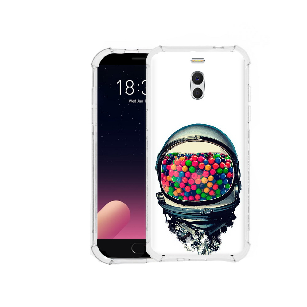 

Чехол MyPads Tocco для Meizu M6 Note шлем космонавта, Прозрачный, Tocco