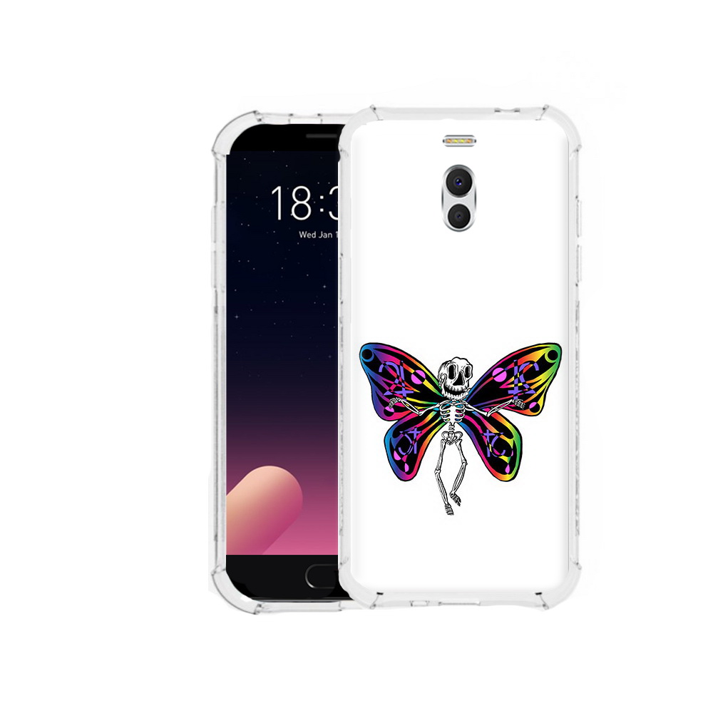 

Чехол MyPads Tocco для Meizu M6 Note эффект бабочки, Прозрачный, Tocco