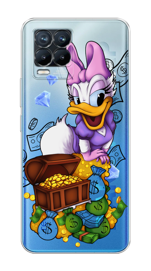 

Чехол на Realme 8/8 Pro "Rich Daisy Duck", Коричневый;белый;фиолетовый, 255450-6