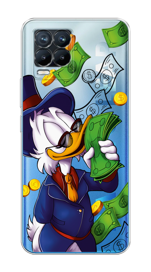 

Чехол на Realme 8/8 Pro "Scrooge McDuck with Money", Синий;зеленый;белый, 255450-6