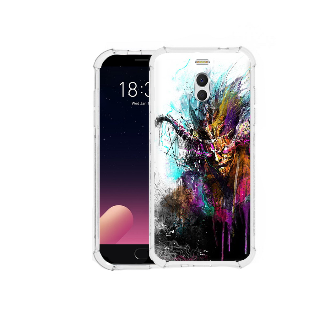 

Чехол MyPads Tocco для Meizu M6 Note яркий дьявол, Прозрачный, Tocco