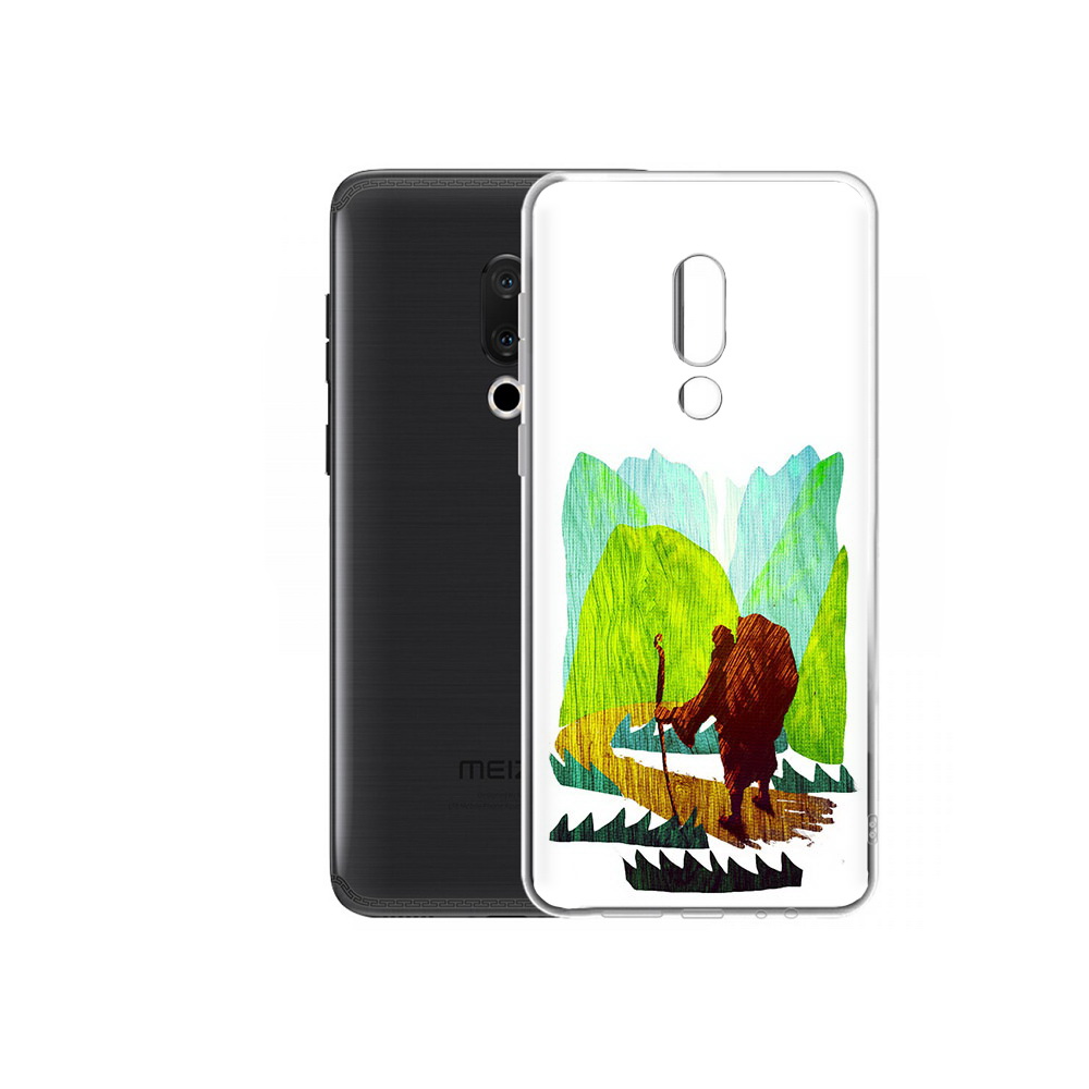 

Чехол MyPads Tocco для Meizu M15 Plus Лесная тропа, Прозрачный, Tocco