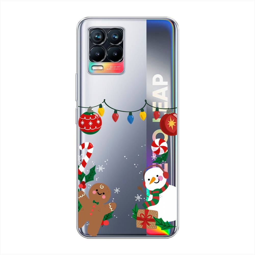 

Чехол для Realme 8/8 Pro "Новогоднее настроение", Коричневый;красный;зеленый, 255450-5