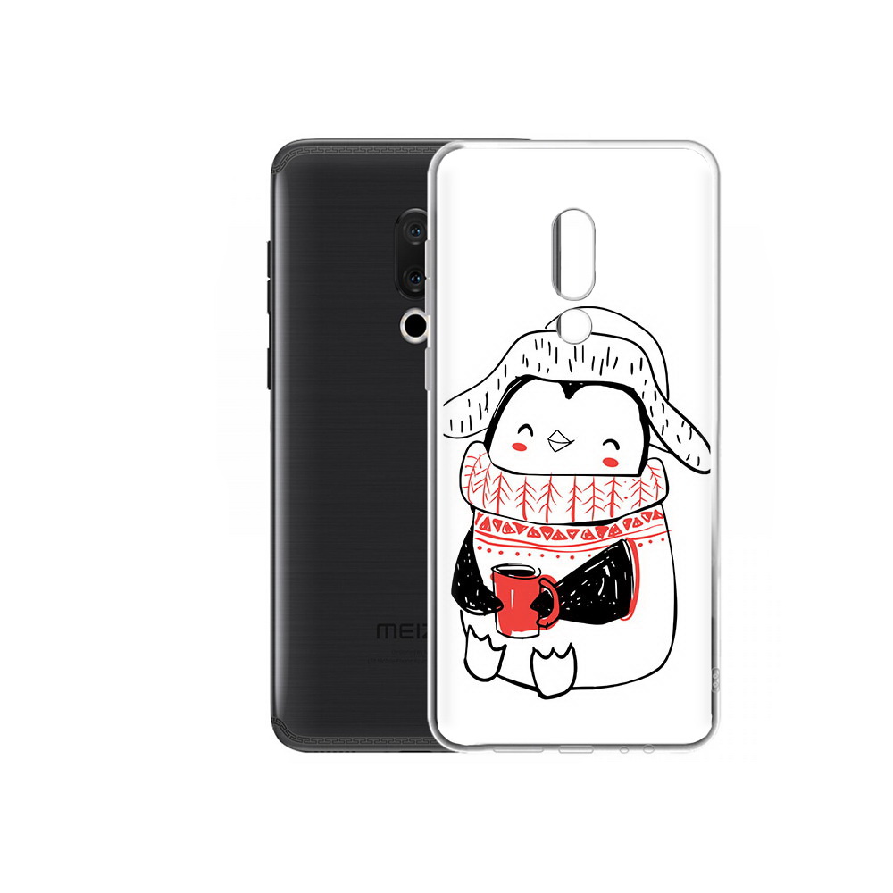 

Чехол MyPads Tocco для Meizu M15 Plus Милый пингвин, Прозрачный, Tocco