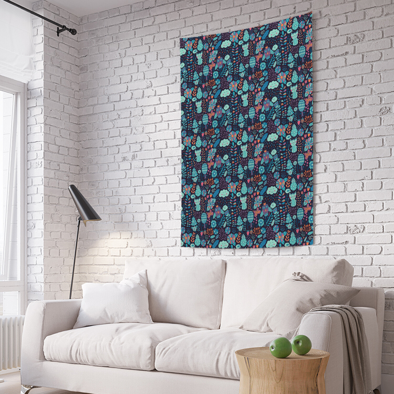 

Вертикальное фотопанно на стену JoyArty Кот в лесу 150x200 см, Кот в лесу