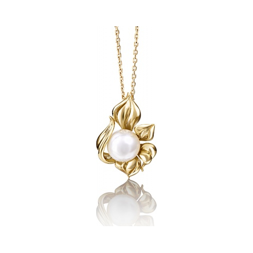 

Бегунок из желтого золота PLATINA jewelry 03-2483-00-301-1130-31, жемчуг культивированный, 03-2483-00-301-1130-31