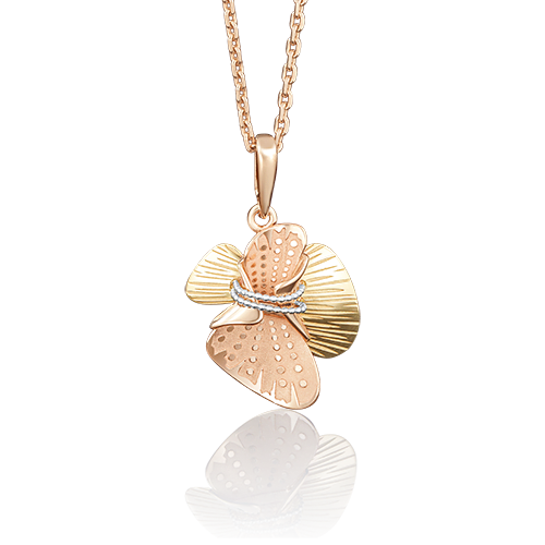 

Подвеска из комбинированного золота PLATINA jewelry 03-2725-00-000-1140-65, 03-2725-00-000-1140-65