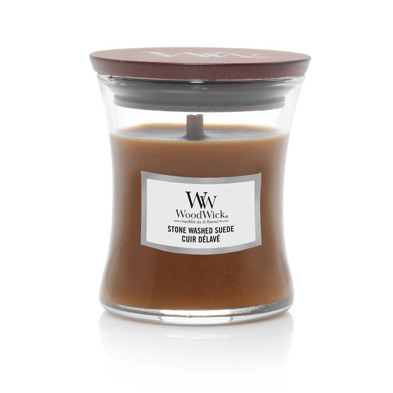 

Свеча малая Woodwick Потертая замша