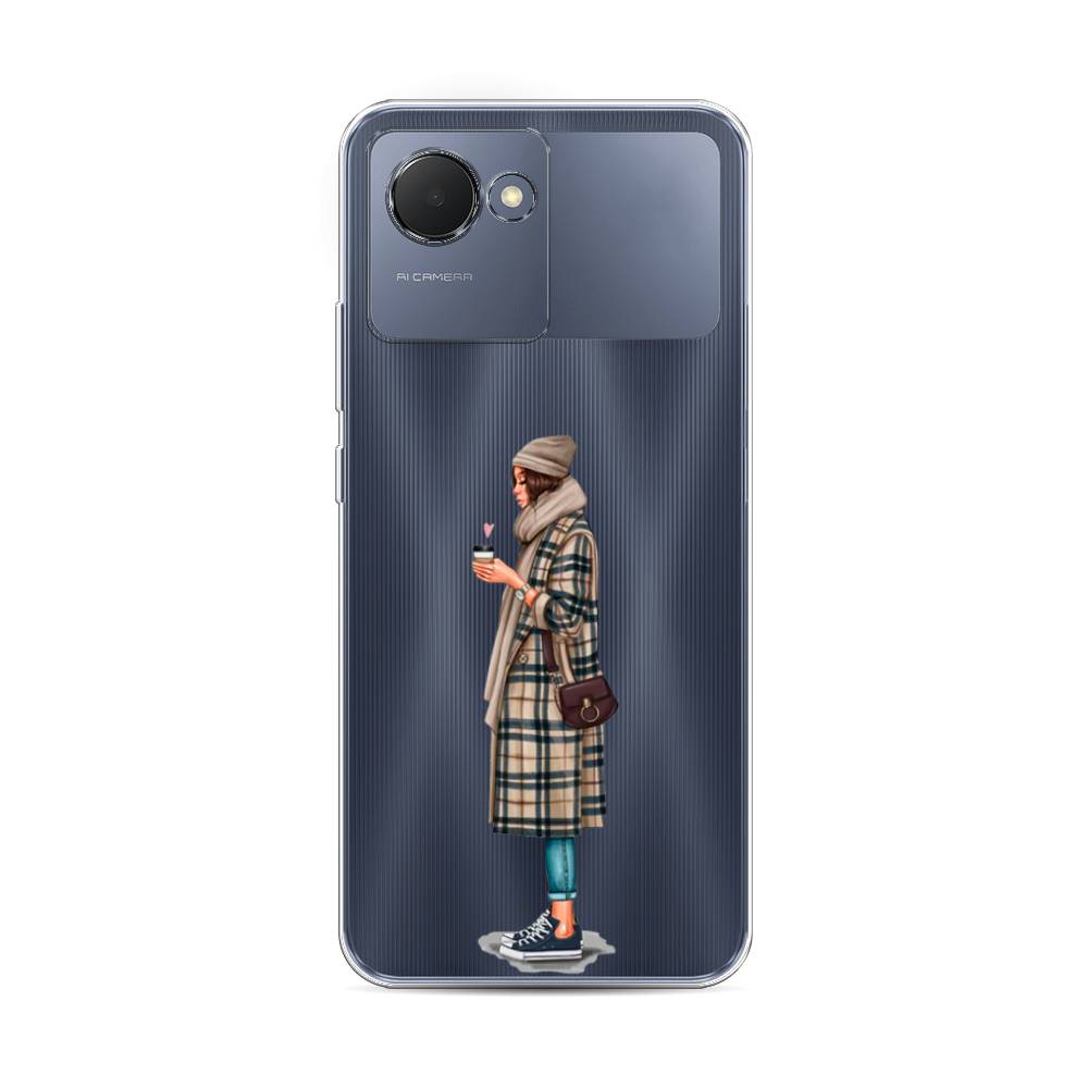 

Чехол на Realme Narzo 50i Prime "Утренний кофе", Коричневый;бежевый, 2510650-6