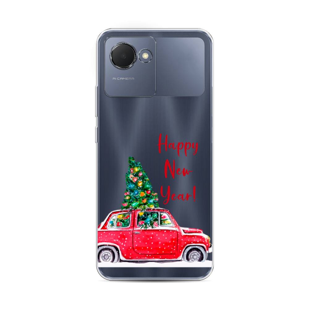 

Чехол на Realme Narzo 50i Prime "Happy New Year", Красный;зеленый, 2510650-5