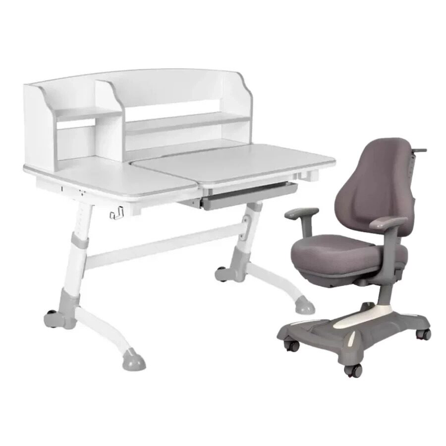 

Комплект детской мебели FunDesk парта Amare II Grey + кресло Bravo New Grey 515464222864, Серый