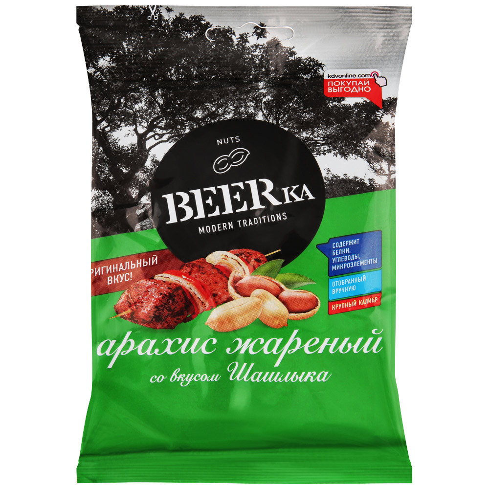 

Арахис BEERKa со вкусом шашлыка 90 г