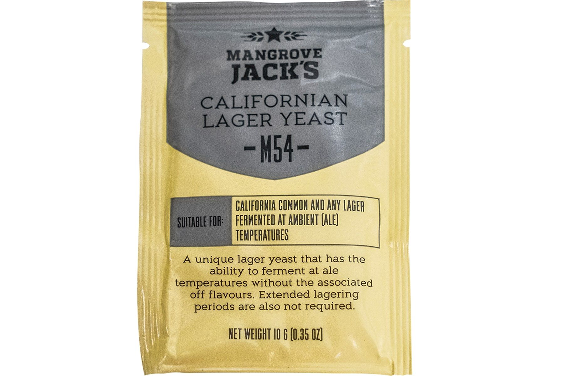 

Дрожжи пивные Mangrove Jack's Californian Lager M54,10 г