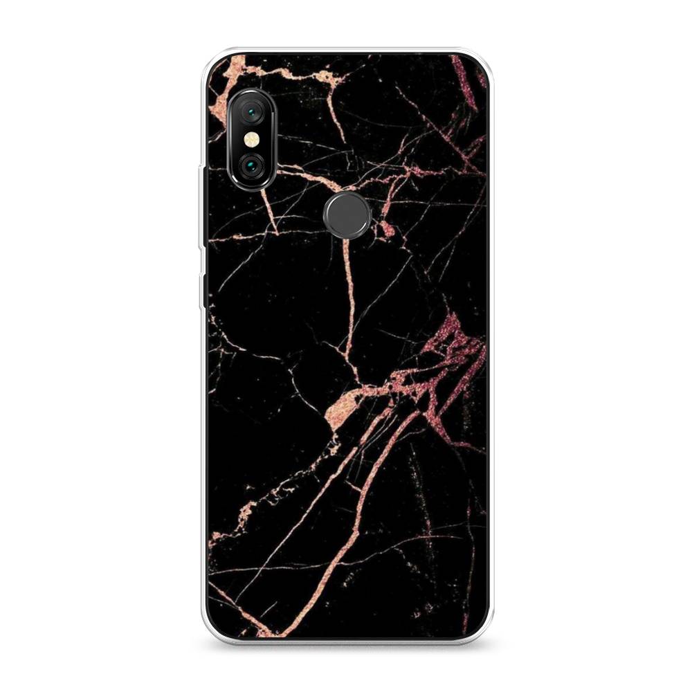 

Чехол Awog на Xiaomi Redmi Note 6 Pro "Мрамор розовое золото", Разноцветный, 34650-3